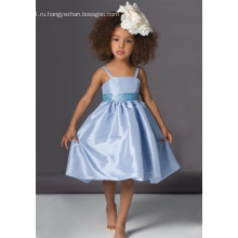 A-Line Spaghetti Taffeta Flower Girl Платье